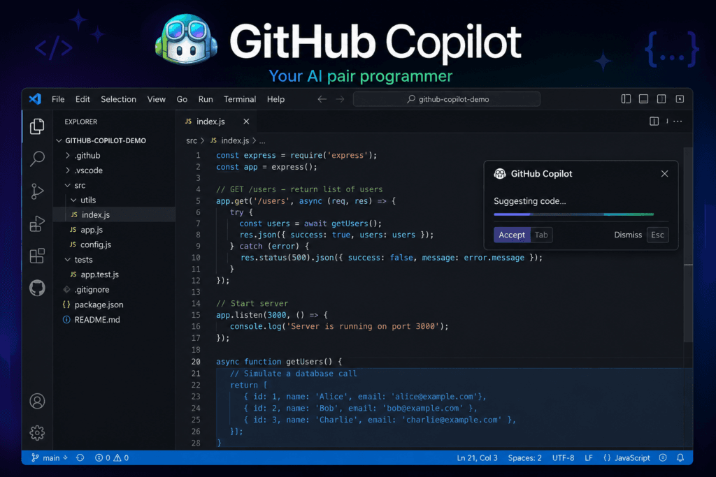 GitHub Copilot - AI Coding Assistant for Developers