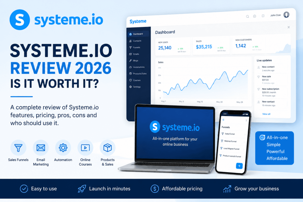 Systeme.io review 2026